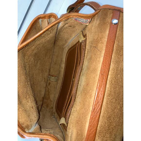 DOONEY & BOURKE VINTAGE BROWN PEBBLED LEATHER CROSSBODY BAG - Picture 14 of 16